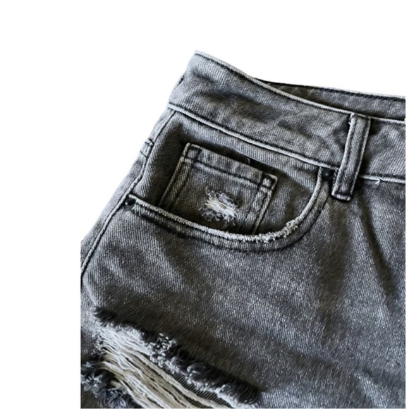PacSun Distressed Mom Shorts Faded Black Size 26 NWOT‎ - Picture 4 of 9